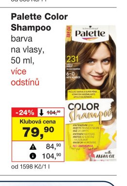 Palette Color Shampoo barva na vlasy