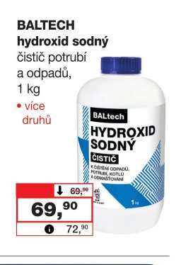 BALTECH hydroxid sodný čistič potrubí