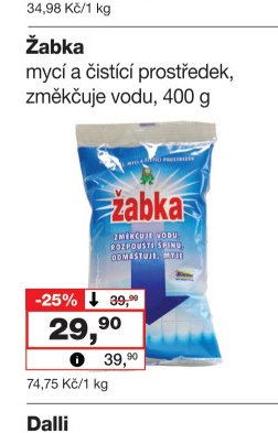 Žabka mycí a čistící prostředek