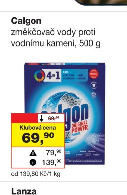 Calgon změkčovač vody