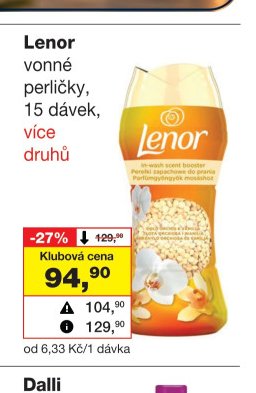 Lenor vonné perličky