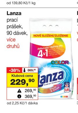Lanza prací prášek