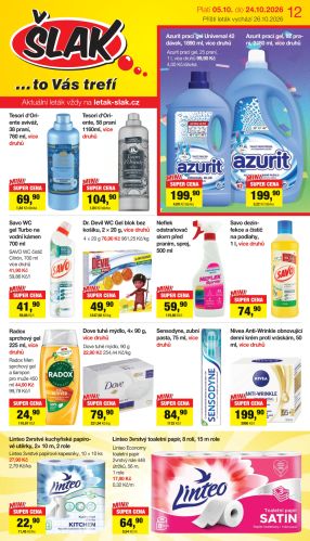 aktuální leták Šlak drogerie 5.10.2026-24.10.2026