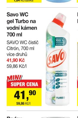 Savo WC gel Turbo 700 ml