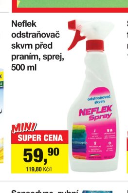 Neflek odstraňovač skvrn 500 ml