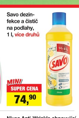 Savo dezinfekce a čistič na podlahy, 1 l
