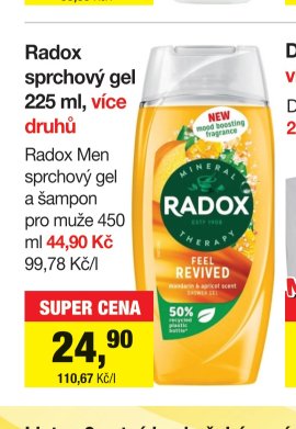 Radox sprchový gel 225 ml