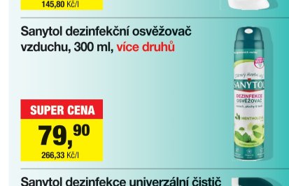 Sanytol dezinfekční osvěžovač vzduchu, 300 ml