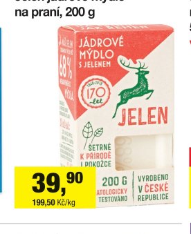 Jelen jádrové mýdlo na praní, 200 g