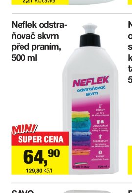 Neflek odstraňovač skvrn před praním, 500 ml