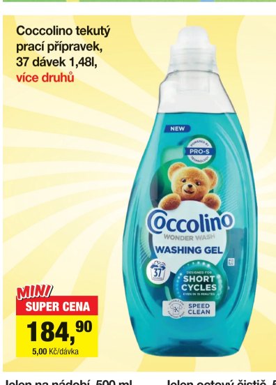 Coccolino tekutý prací přípravek, 37 dávek 1,48l, více druhů
