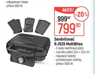 Sendvičovač R-2635 MultiBites