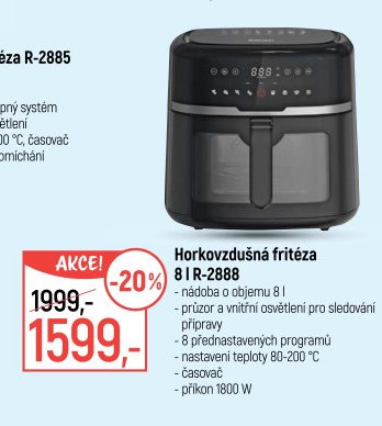 Horkovzdušná fritéza 8 l R-2888