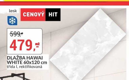 DLAŽBA HAWAI WHITE 60x120 cm