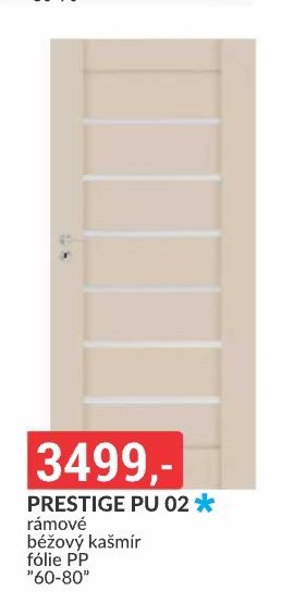 PRESTIGE PU 02 rámové béžový kašmír fólie PP 