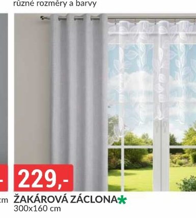 ŽAKÁROVÁ ZÁCLONA 300x160 cm