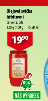 Olejová svíčka hřbitovní