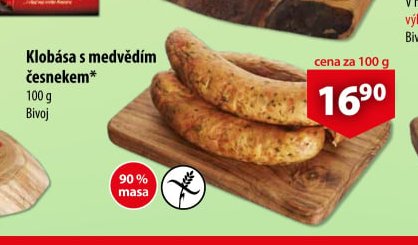 Klobása s medvědím česnekem
