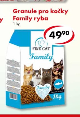 Granule pro kočky Family ryba