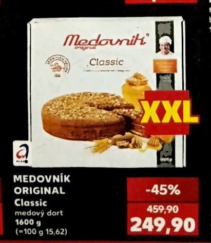 MEDOVNÍK ORIGINAL Classic medový dort 1600 g