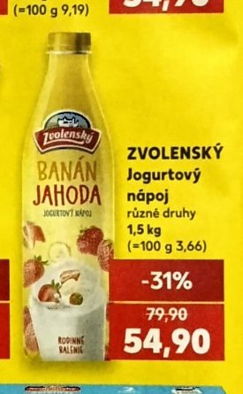 ZVOLENSKÝ Jogurtový nápoj