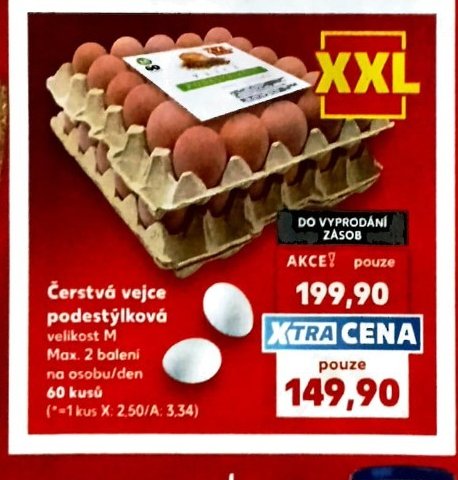 Čerstvá vejce podestýlková
