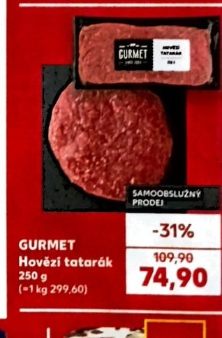 GURMET Hovězí tatarák