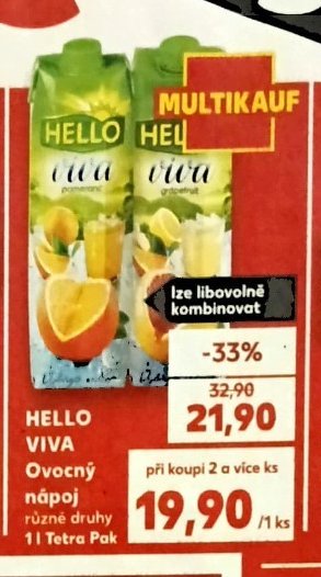 HELLO VIVA Ovocný nápoj