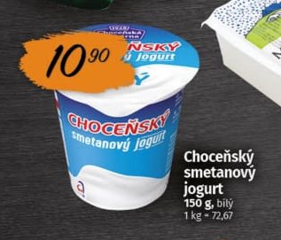 Choceňský smetanový jogurt