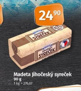 Madeta jihočeský syreček