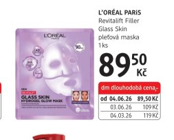L'ORÉAL PARIS Revitalift Filler Glass Skin pleťová maska
