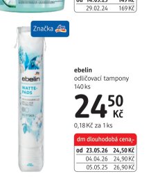 ebelin odličovací tampony