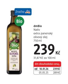 dmBio Nativ extra panenský olivový olej 750ml