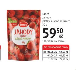 Emco Jahody plátky sušené mrazem 30g