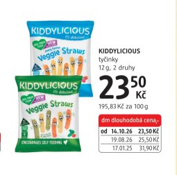 KIDDYLICIOUS tyčinky 12g, 2 druhy