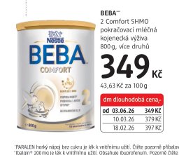 BEBA 2 Comfort 5HMO pokračovací výživa 800g, více druhů
