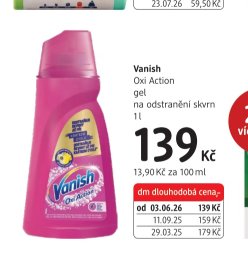Vanish Oxi Action gel na odstranění skvrn 1l