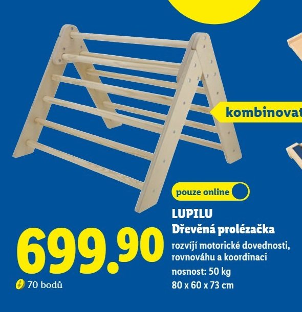 LUPILU Dřevěná prolézačka