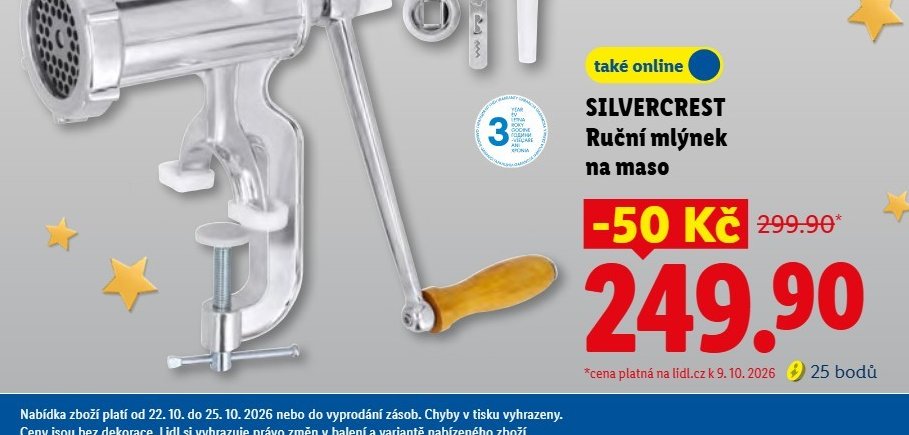 SILVERCREST Ruční mlýnek na maso