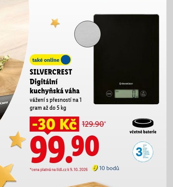 SILVERCREST Digitální kuchyňská váha