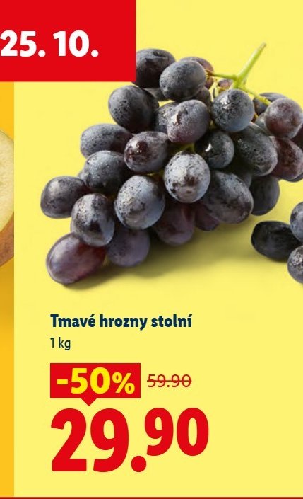 Tmavé hrozny stolní
