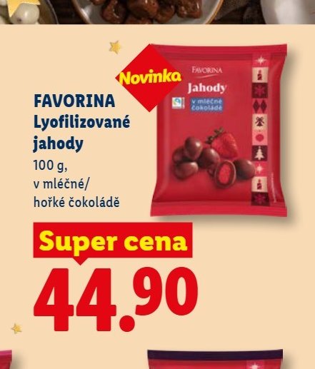 FAVORINA Lyofilizované jahody