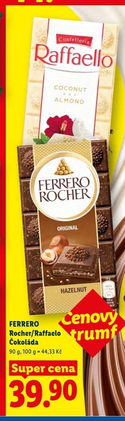 FERRERO Rocher/Raffaello Čokoláda
