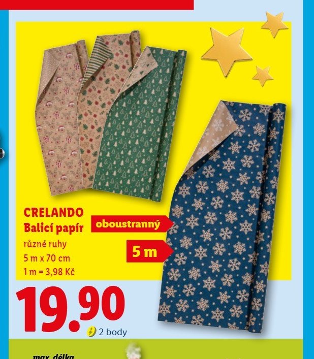 CRELANDO Balicí papír