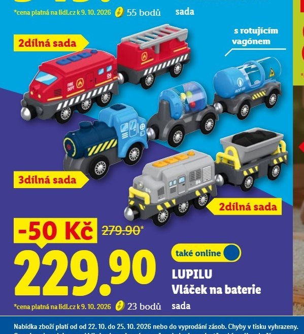 LUPILU Vláček na baterie