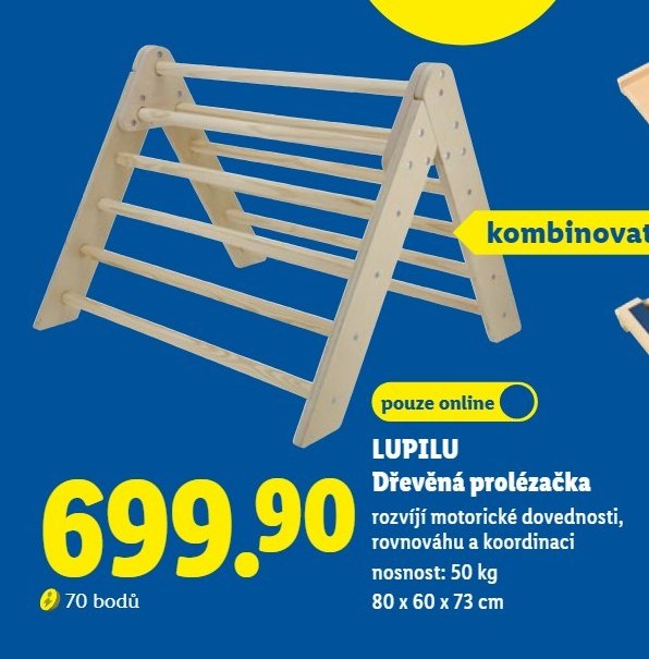 LUPILU Dřevěná prolézačka