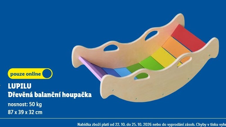 LUPILU Dřevěná balanční houpačka