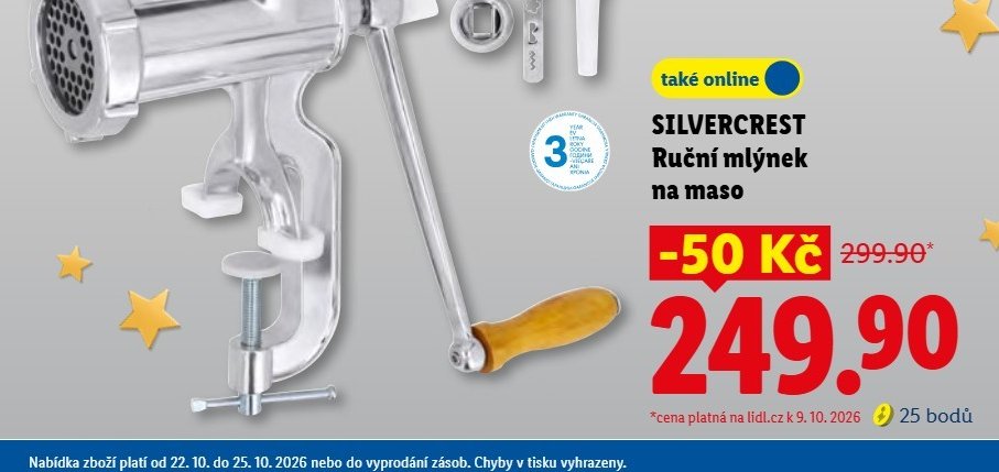 SILVERCREST Ruční mlýnek na maso