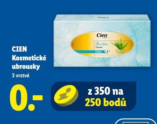 CIEN Kosmetické ubrousky 3 vrstvé