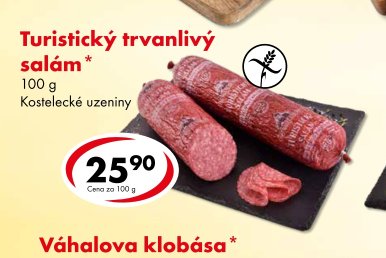 Turistický trvanlivý salám